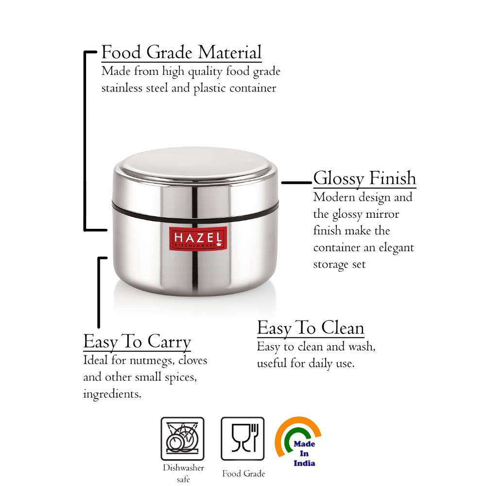 Stainless Steel Airtight Food Container, Durable Kitchen Storage