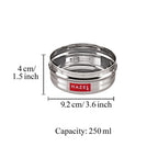 Stainless Steel Round Masala Container 250ml