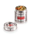 Steel Coffee Container with Transparent Lid, 500ML