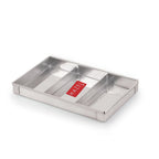 Stainless Steel Cash Box  With 4 Compartments -Large