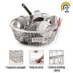 Round Stainless Steel Dish Drainer, 51.5 cm
