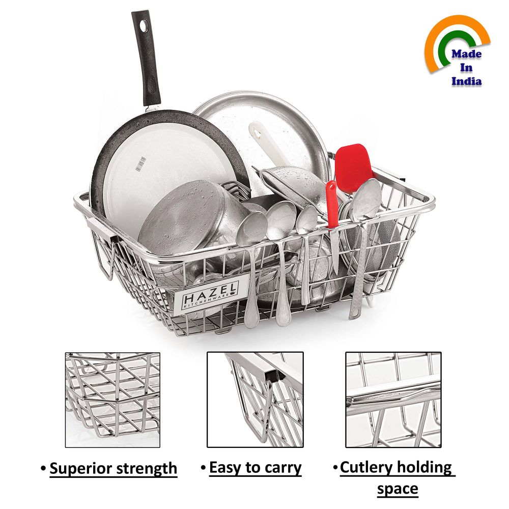 Sqaure Stainless Steel Dish Drainer