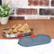 Oval Stainless Steel Roti Box/Puri Dabba With Leak Proof Lid