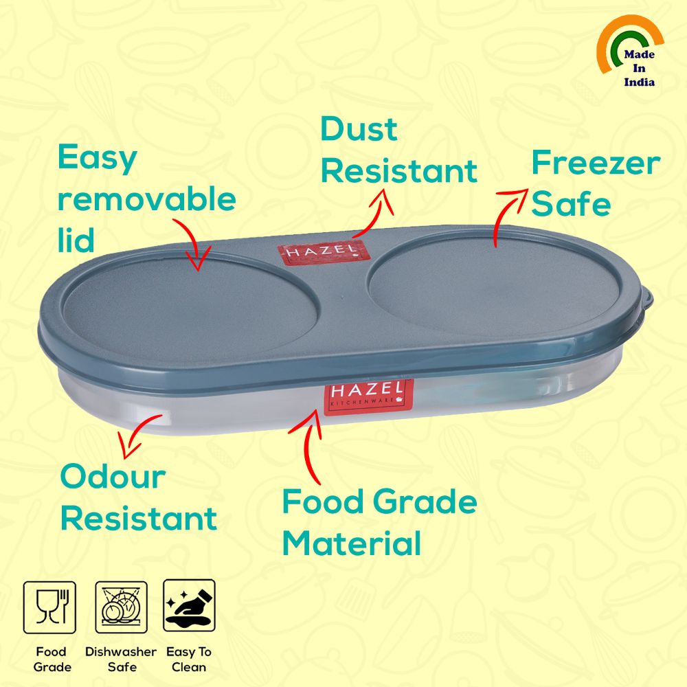 Oval Stainless Steel Roti Box/Puri Dabba With Leak Proof Lid