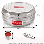 Stainless Steel Masala Dabba with Airtight Lid, 7 Containers and 1 Spoon