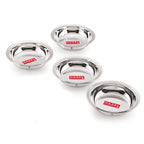 Stainless Steel Snack Bowl /Plate Set of 4 Pcs, 600ML
