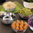 Stainless Steel Serving Bowl, 1350ml - Set of 4