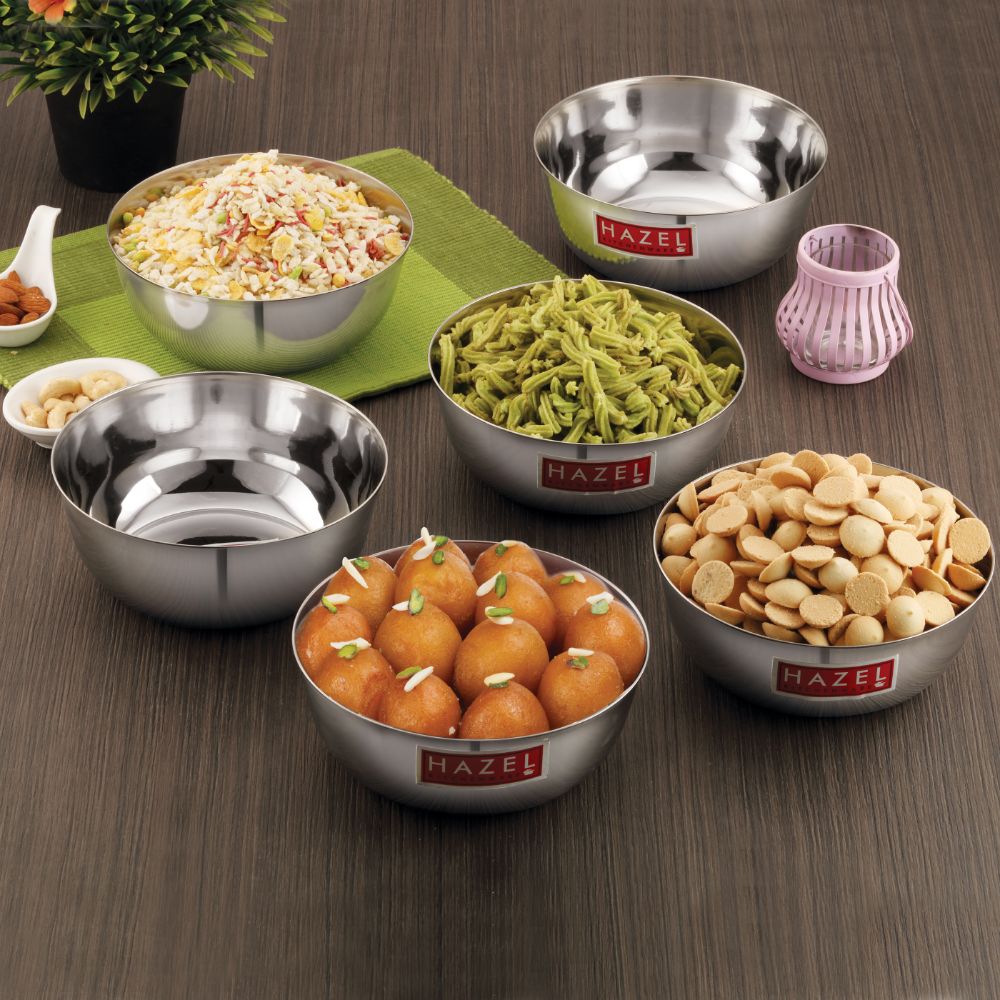 Steel Katori /Wati Set - Set of 6, 1350ML