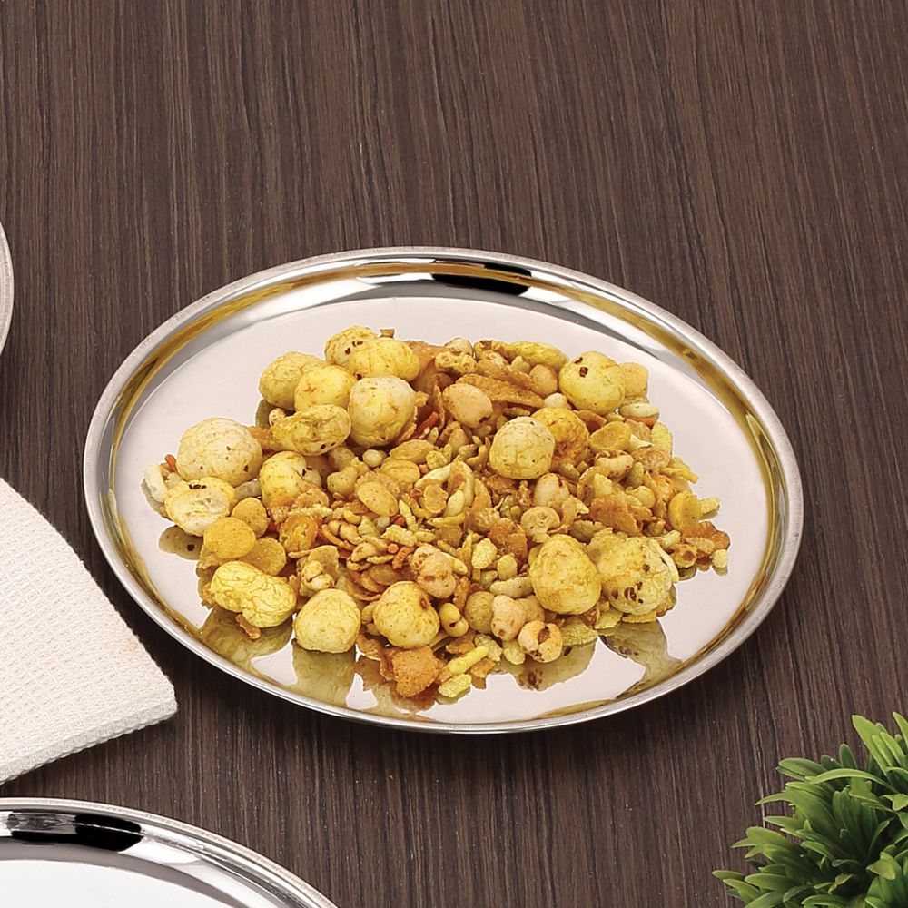Stainless Steel Breakfast Plate 23.5 cm