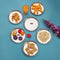 Stainless Steel Breakfast Plate Set of 6, 23.5cm