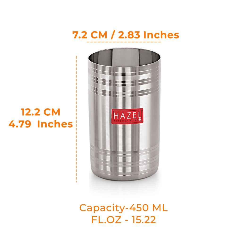 Stainless Steel Drinking Glass 450 ML