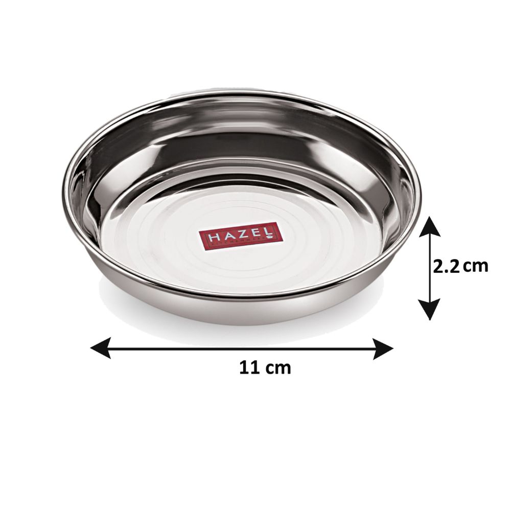 Stainless Steel Small Plate, 150 ML