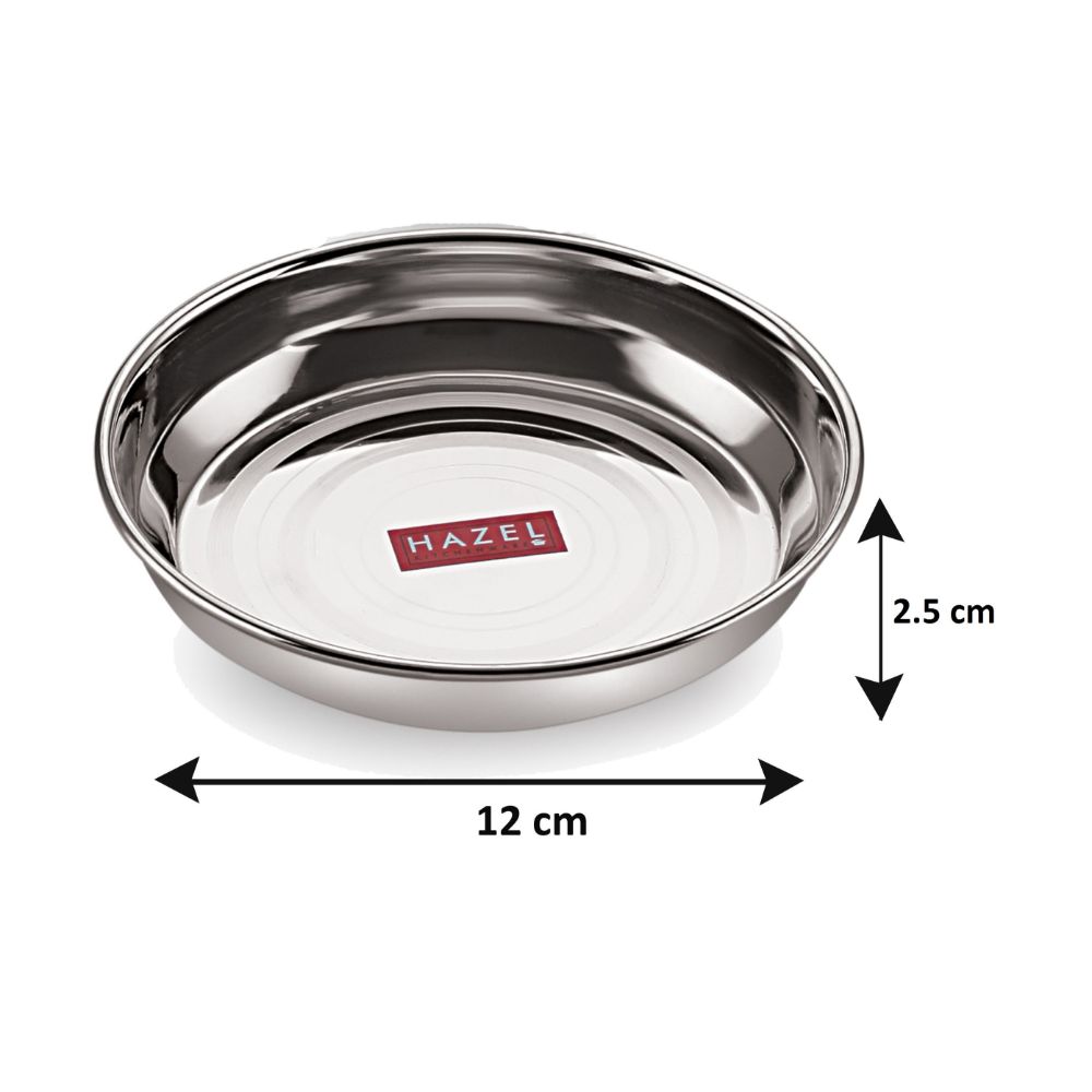 Stainless Steel Snack Dish Plates, Small Serving Plates for Daily Use