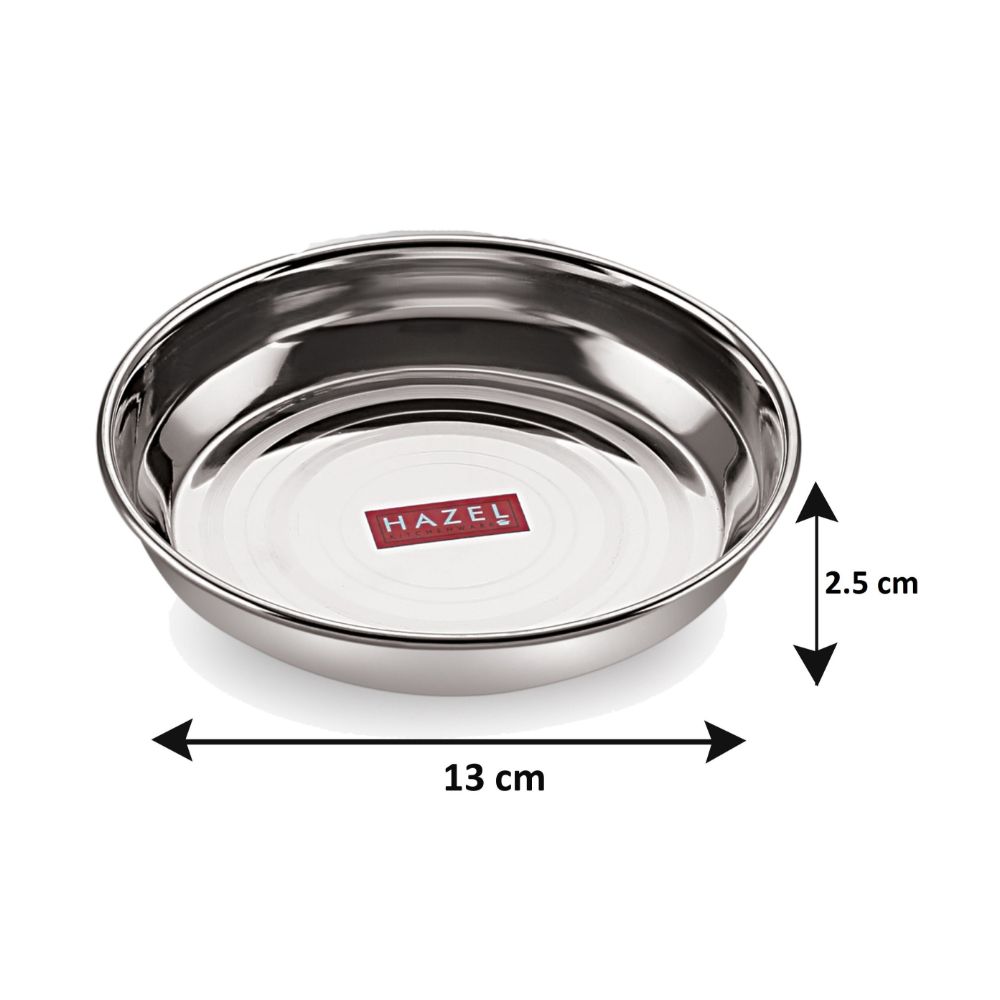 Stainless Steel Snack Dish Plates, Small Serving Plates for Daily Use