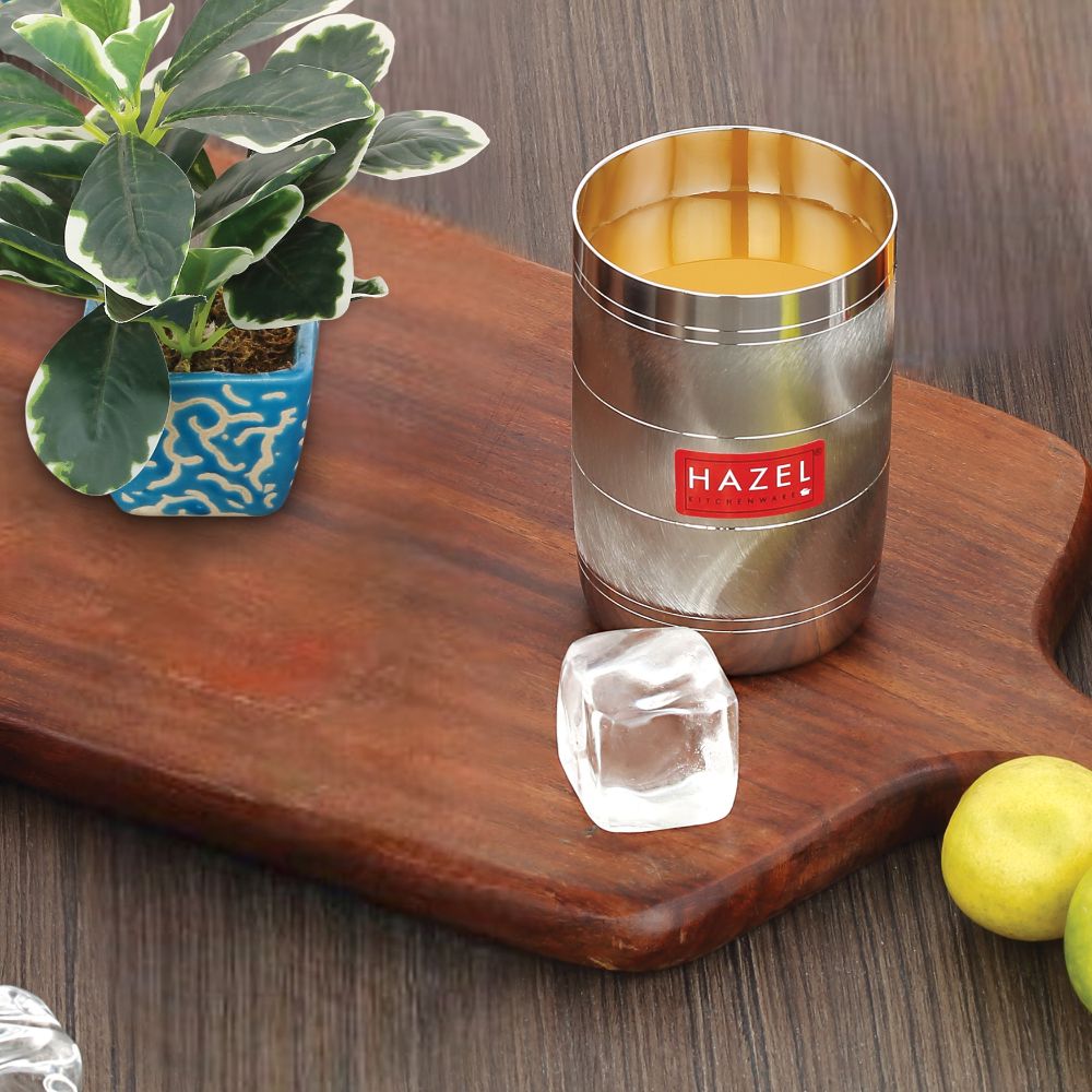 Steel Drinking Glass - 350 ML | Glossy Finish