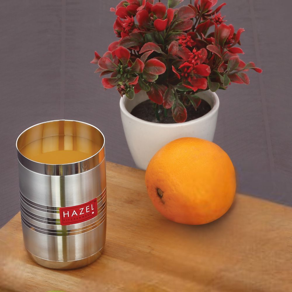 Stainless Steel Glass for water and Juice - 350 ML