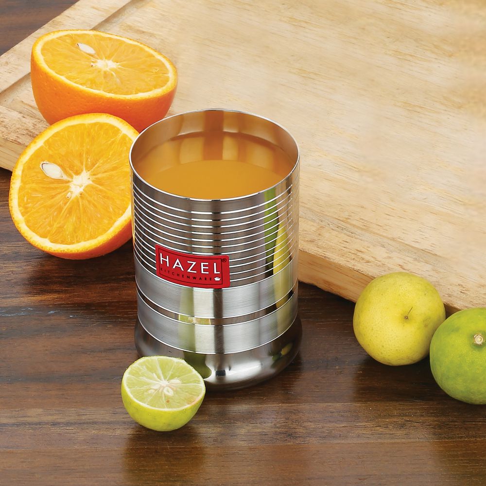 Steel Drinking Glass - 350 ML | Juice Glass