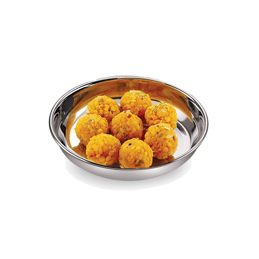 Stainless Steel Snack Plates - Set Of 6, 13 cm
