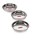 Stainless Steel Snack Plates - Set Of 6, 13 cm