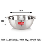 Stainless Steel Serving Bowl ,23 cm, 1750 ML