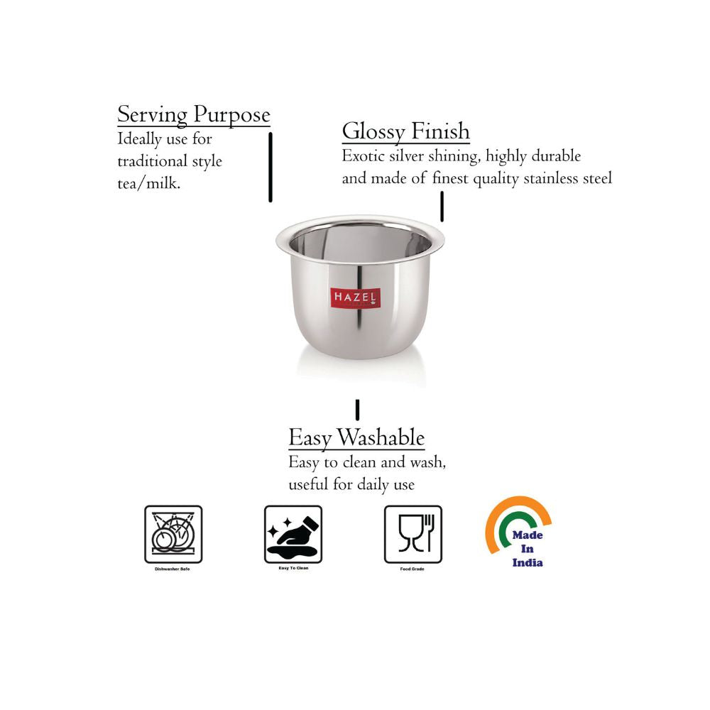 Stainless Steel Mini Tea Glass 100 ML, 8 cm