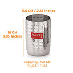 Hammered Stainless Steel Drinking Glass 350 ML