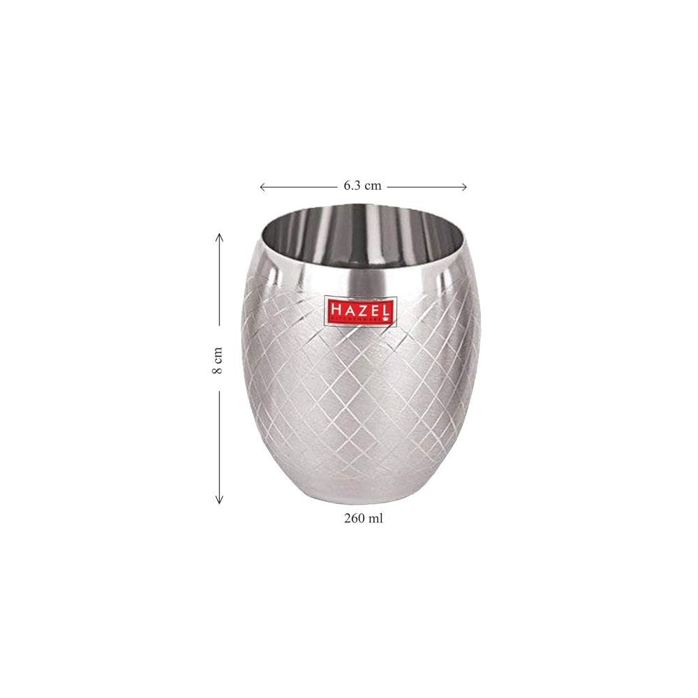 Stainless Steel Drinking Glass Matt Finish, 260ml