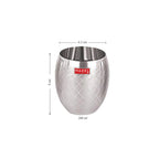 Stainless Steel Drinking Glass Matt Finish, 260ml
