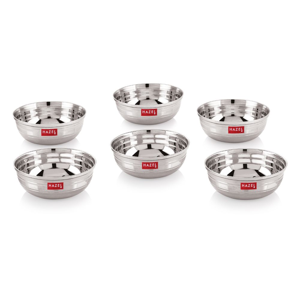 Steel Katori/ Bowl, Set of 6 , 9cm