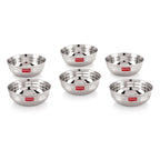 Steel Katori/ Bowl, Set of 6 , 9cm