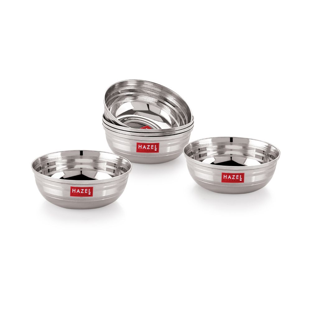 Steel Katori/ Bowl, Set of 6 , 9cm