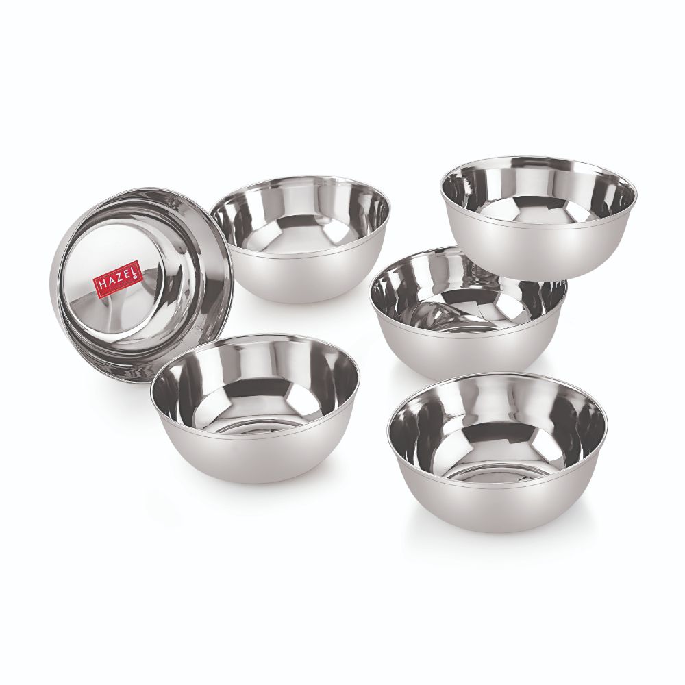 Steel Bowl/ Katori Set of 6, Medium