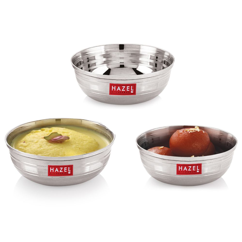 Stainless Steel Dessert Bowl, 150 ML Set of 3