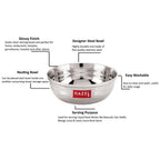 Stainless Steel Dessert Bowl, 150 ML Set of 3