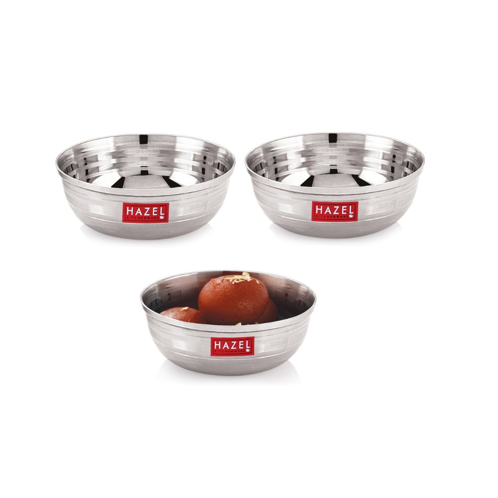 Stainless Steel Dessert Bowl, 150 ML Set of 3