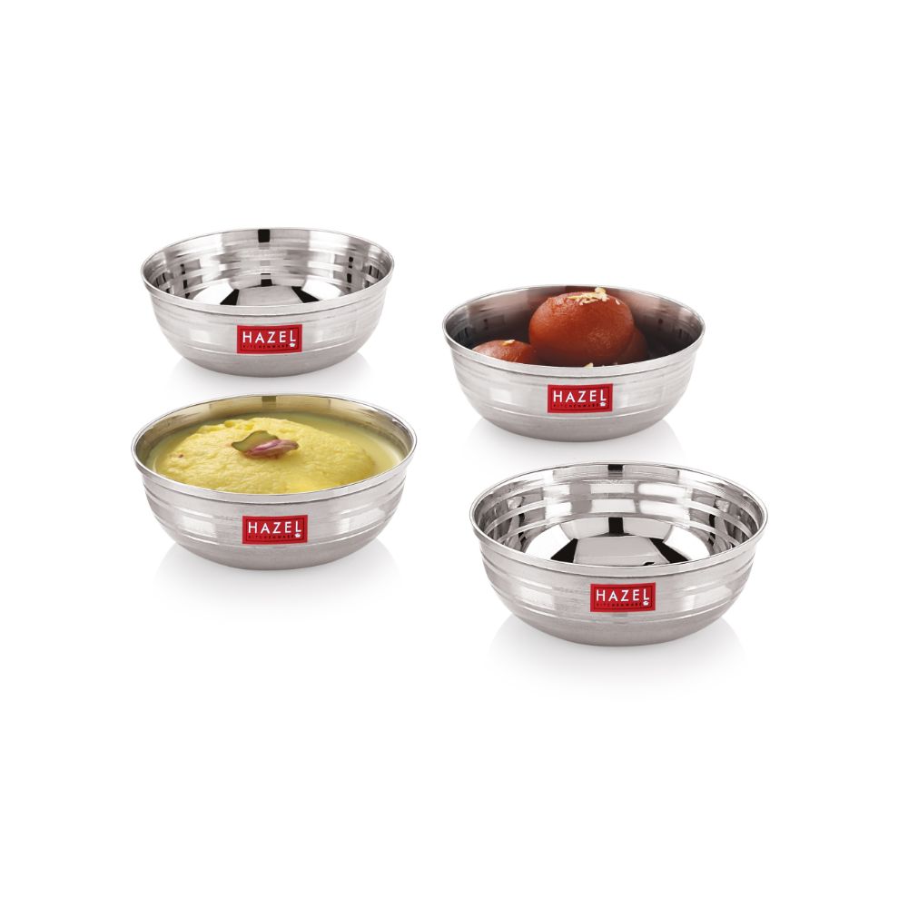 Stainless Steel Serving Bowl, Set Of 4 -150ML Each, 9 cm