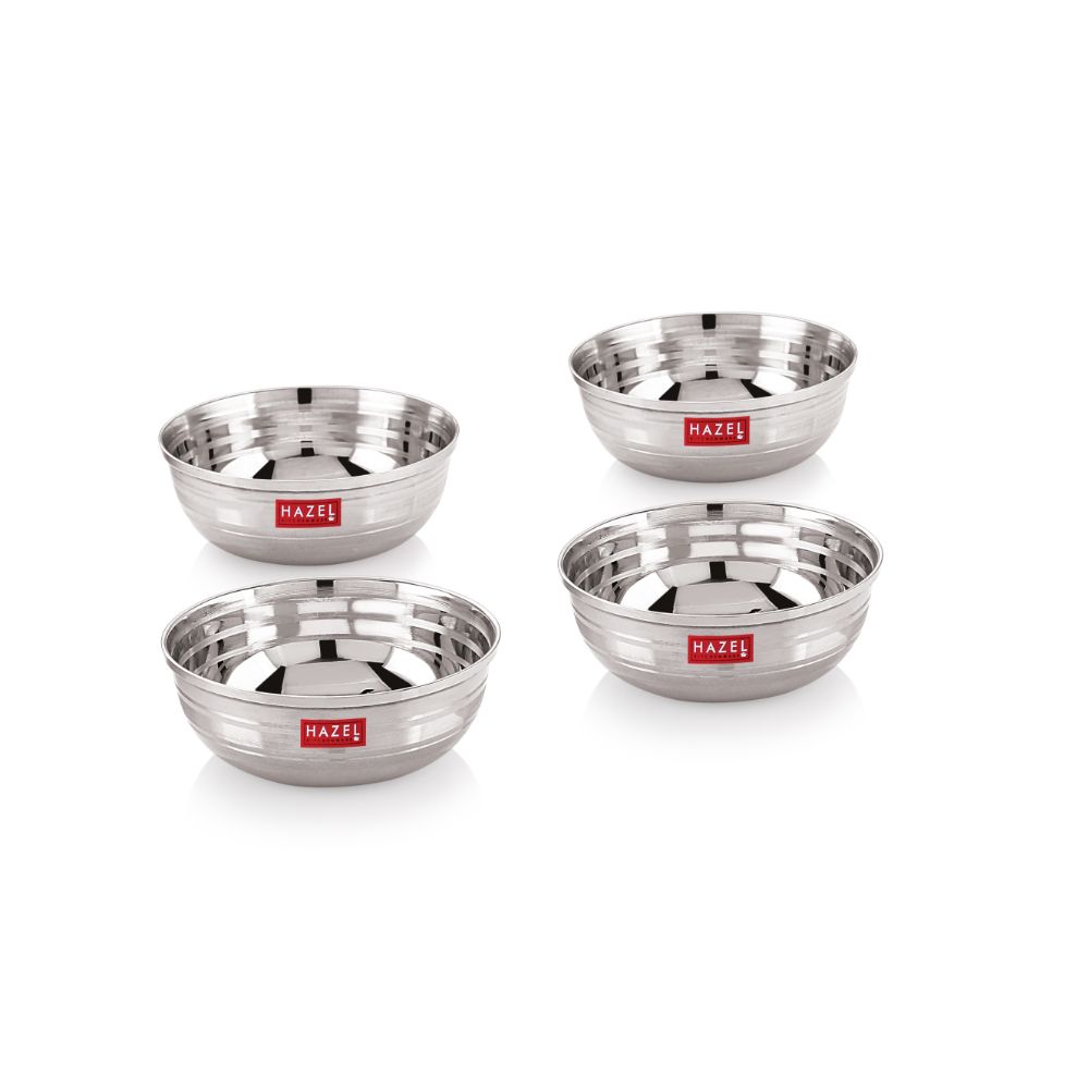 Stainless Steel Serving Bowl, Set Of 4 -150ML Each, 9 cm