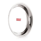 A close-up crop on the parat's rolled outer rim, showing the polished edge construction.
