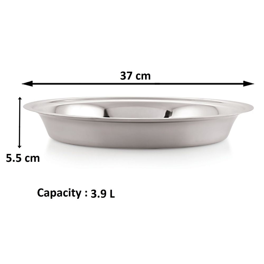 Stainless Steel Parat for Dough Kneading - 3900 ml, 37 cm