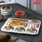 Stainless Steel Compartment Mess Plate