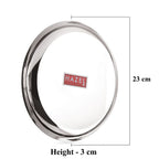 Stainless Steel Dinner Plate, 23 cm