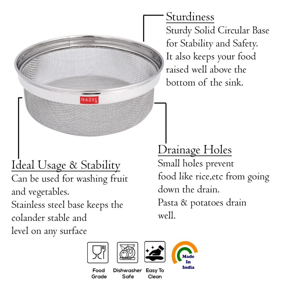 Stainless Steel Strainer Basket, 16.5cm
