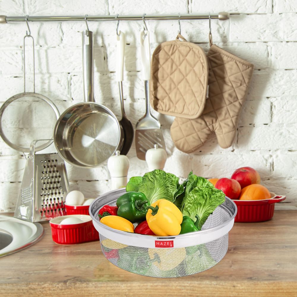 Stainless Steel Strainer Basket, 21.5 cm