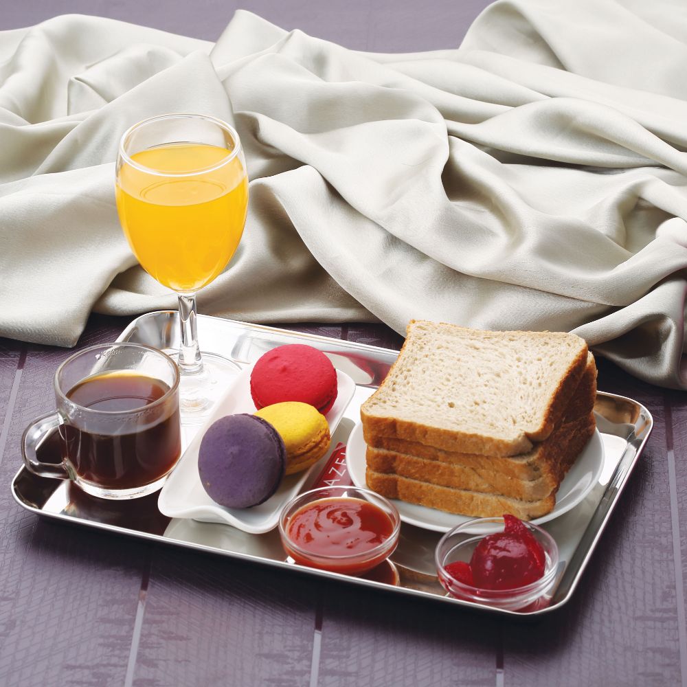 Rectangle Stainless Steel Serving Tray, 29.5 x 19 cm