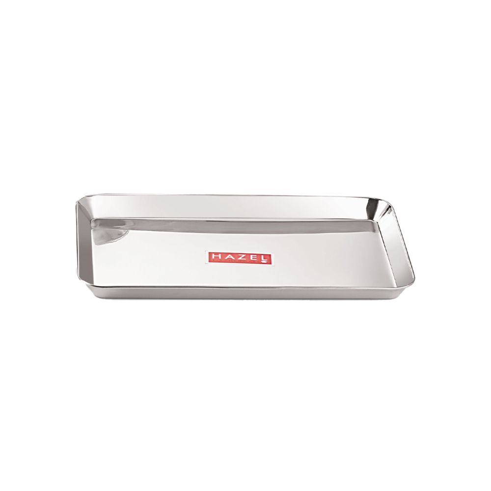 Rectangle Stainless Steel Serving Tray, 29.5 x 19 cm