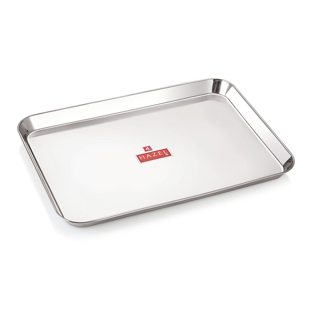 Stainless Steel Mirror Finish Tray, Durable & Stylish Serving Tray