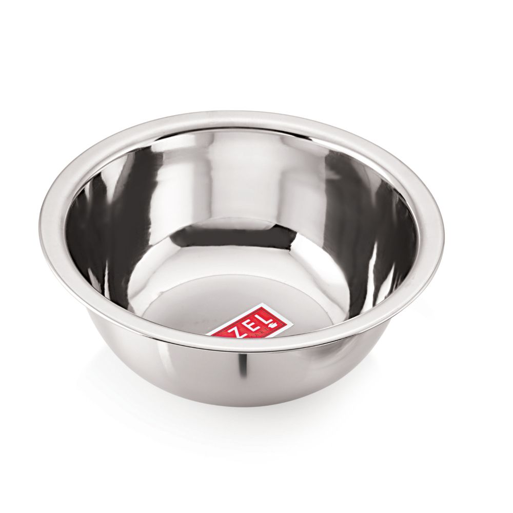 A single empty bowl viewed from a lower angle emphasizing its interior curve, on a white background.