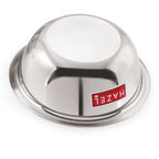 A single bowl shown upside down, revealing its base, on a white background.