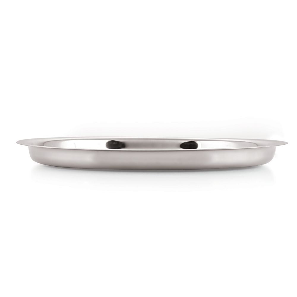 Stainless Steel Dinner Thali Set, Mirror Finish 25cm