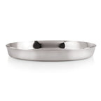 Mirror Finish Stainless Steel Dinner Plate, 25.5 cm